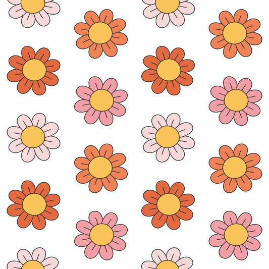 Groovy Peace and Love Pattern 1 Quilting Cotton Fabric