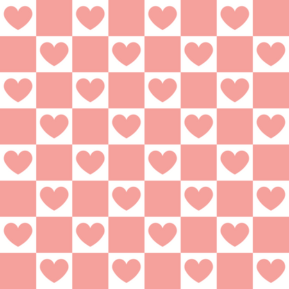Retro Daisy Checkers Pattern 3 Minky Fabric