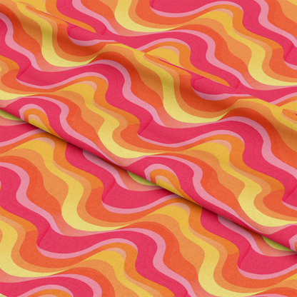 Groovy Pinks Pattern 3 Quilting Cotton Fabric