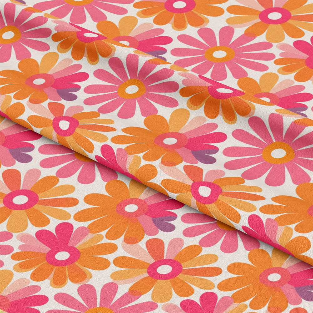 Groovy Pinks Pattern 4 Quilting Cotton Fabric