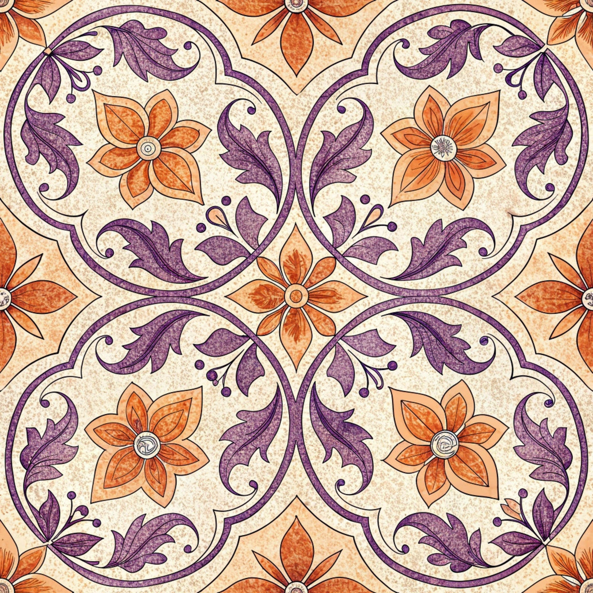 Lavender Lattice Pattern 12 Minky Fabric