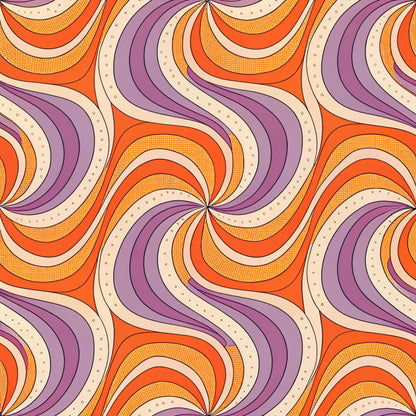 Groovy Time Pattern 21 Quilting Cotton Fabric