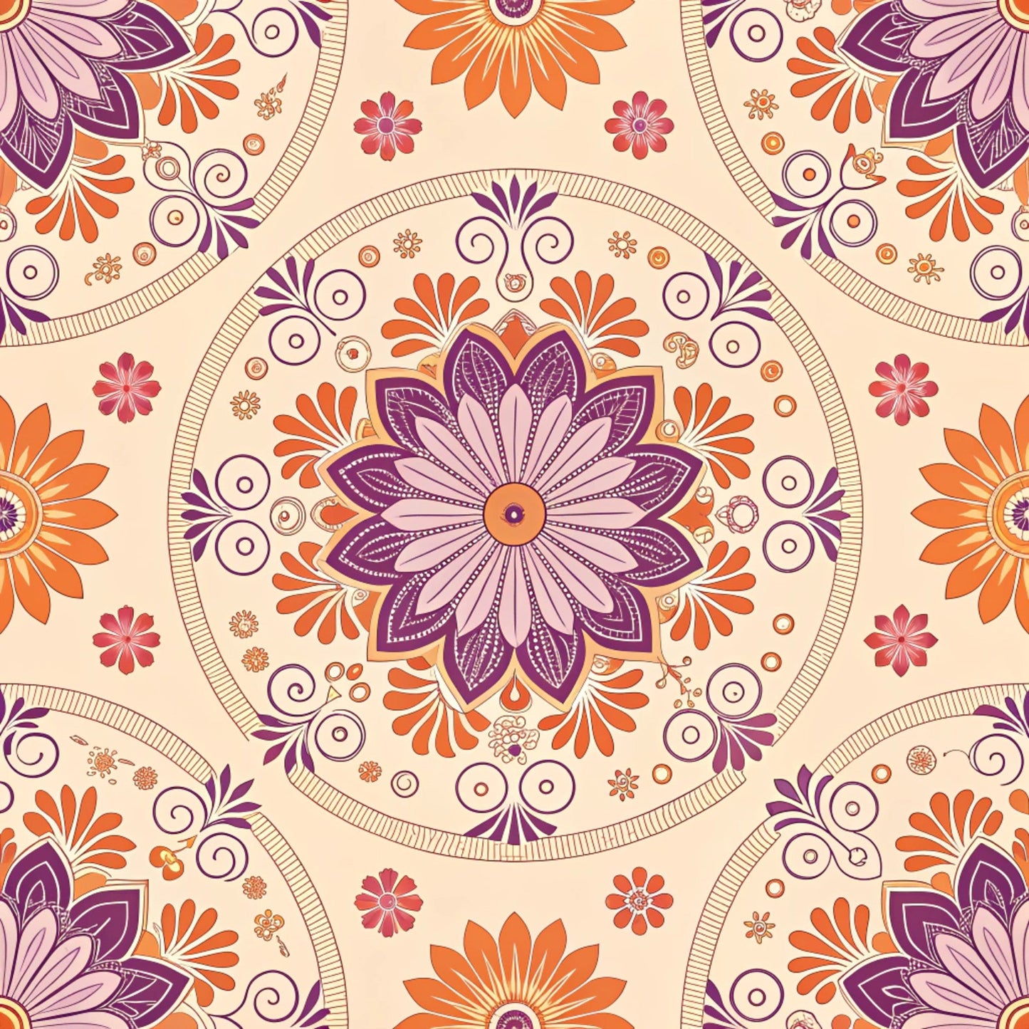 Groovy Time Pattern 30 Quilting Cotton Fabric