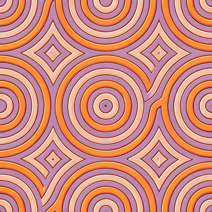 Groovy Time Pattern 5 Quilting Cotton Fabric