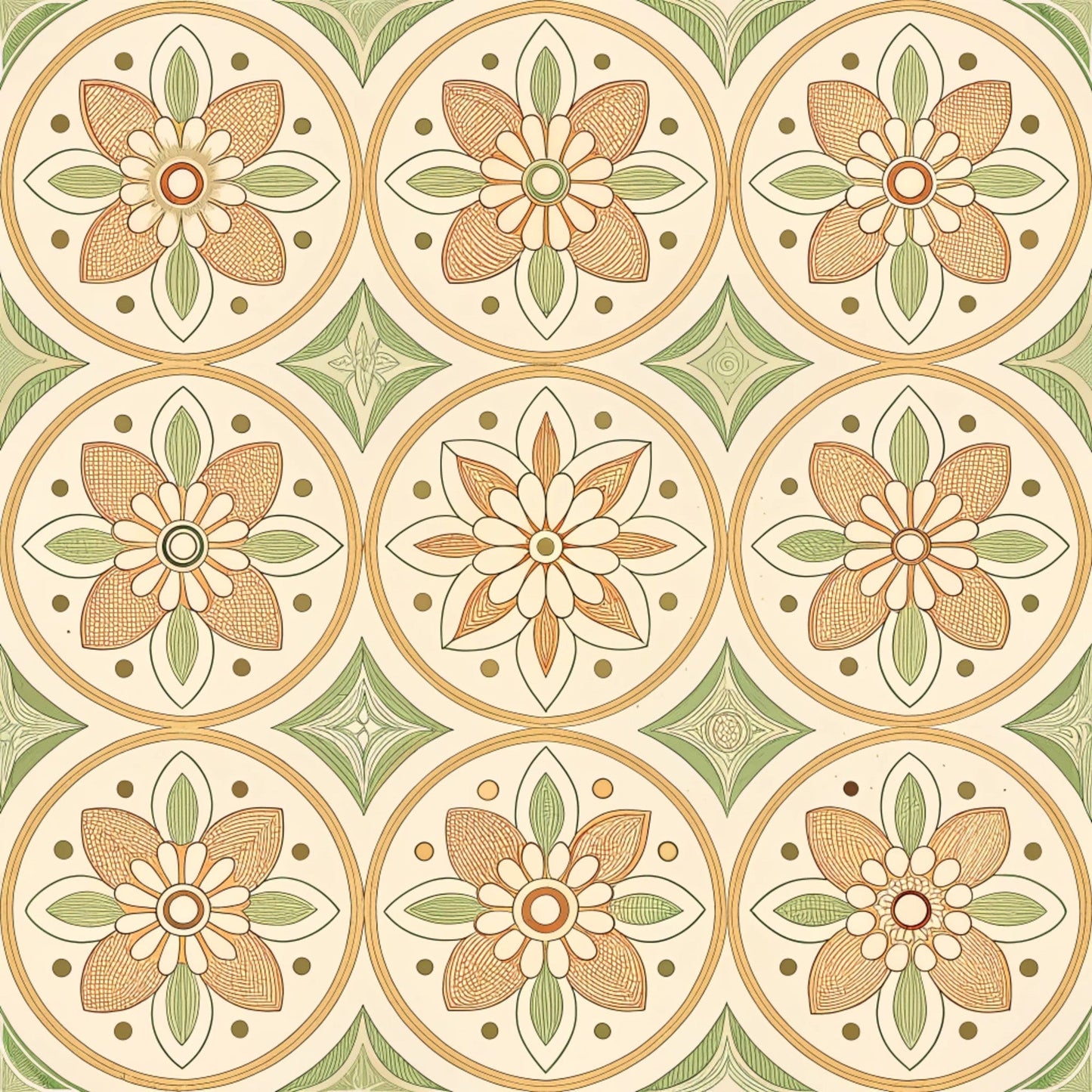 Groovy Time Pattern 6 Quilting Cotton Fabric