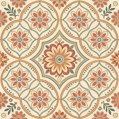 Groovy Time Pattern 7 Quilting Cotton Fabric