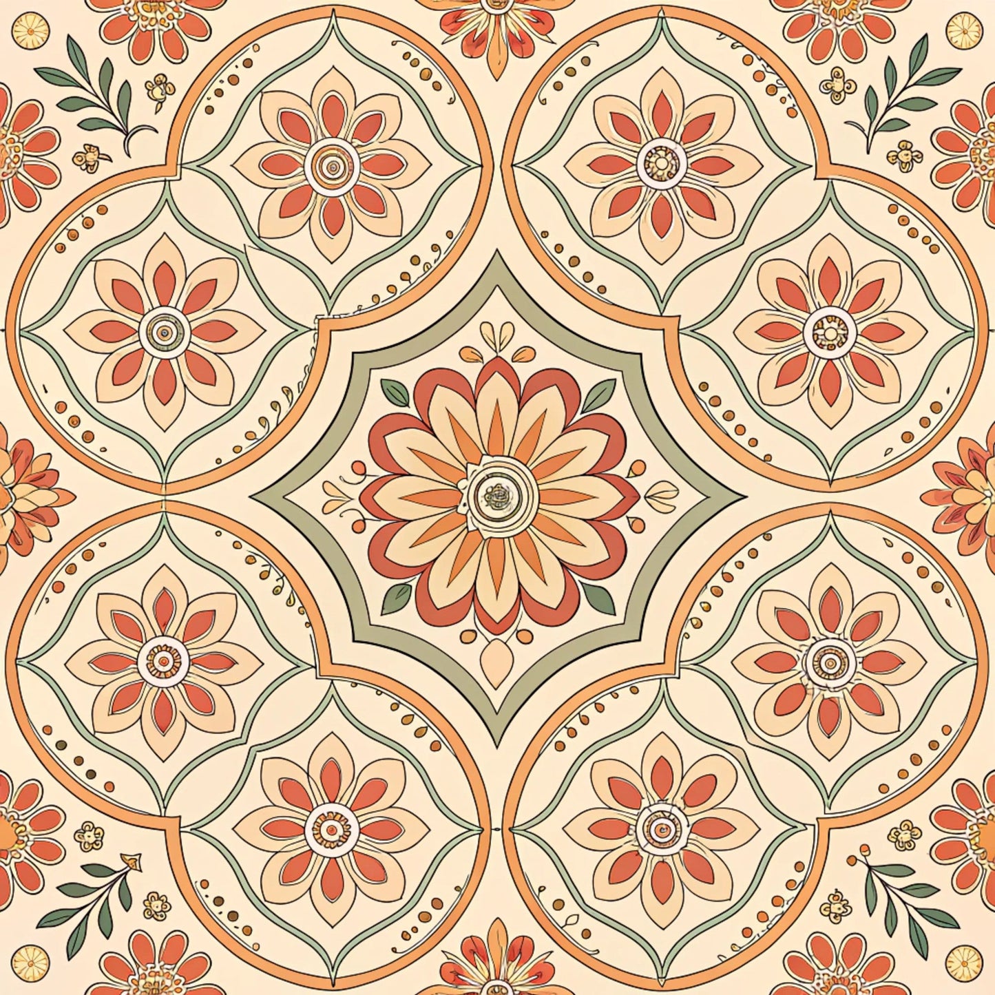 Groovy Time Pattern 7 Quilting Cotton Fabric