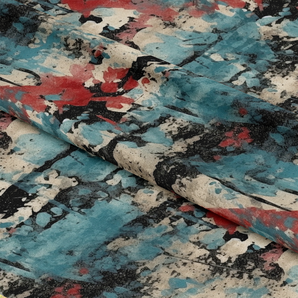 Grunge Dry Paint Texture Pattern 10 Quilting Cotton Fabric