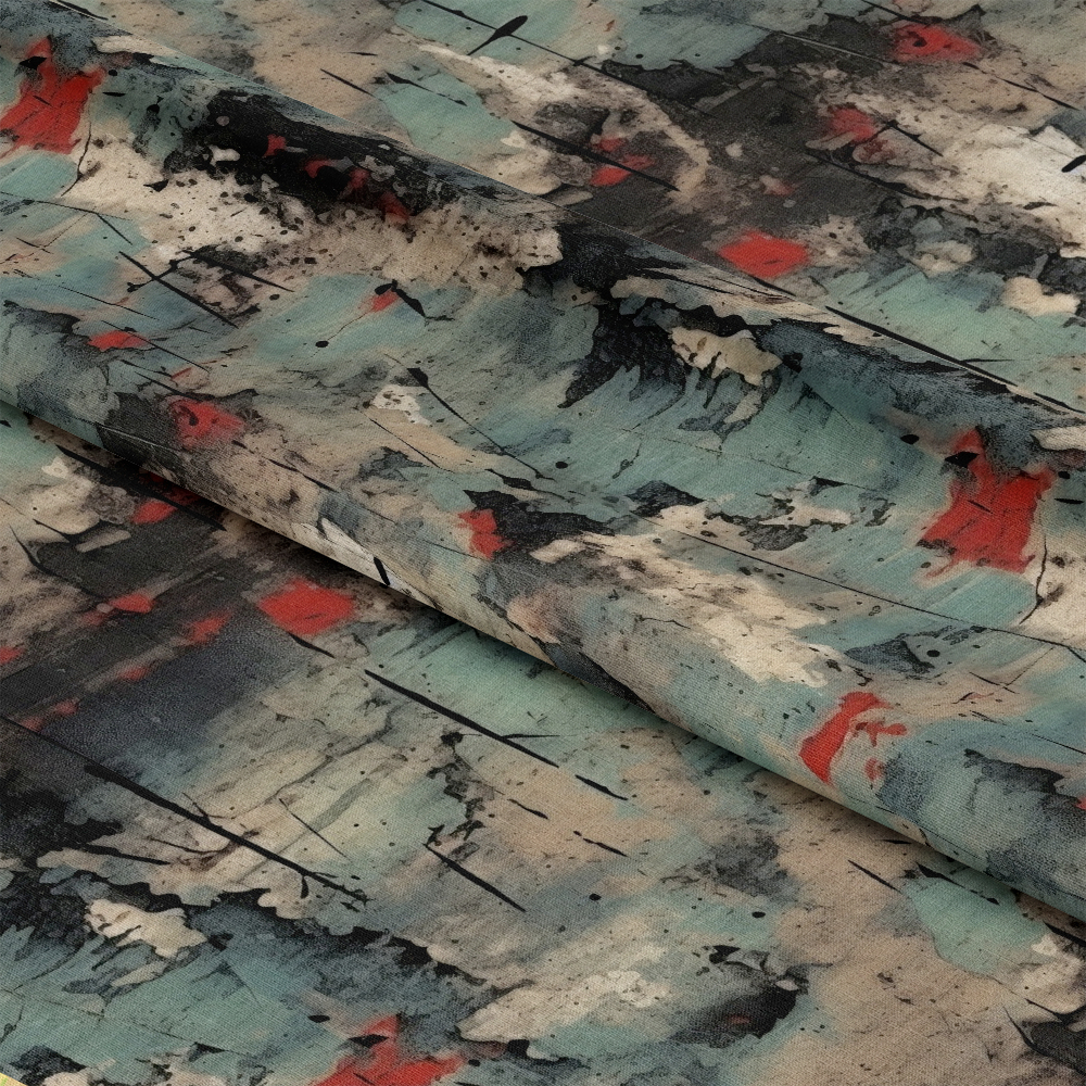 Grunge Dry Paint Texture Pattern 11 Quilting Cotton Fabric