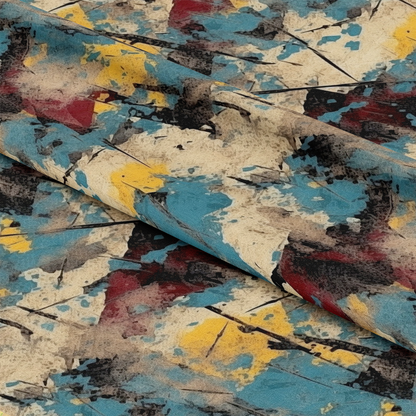 Grunge Dry Paint Texture Pattern 3 Quilting Cotton Fabric