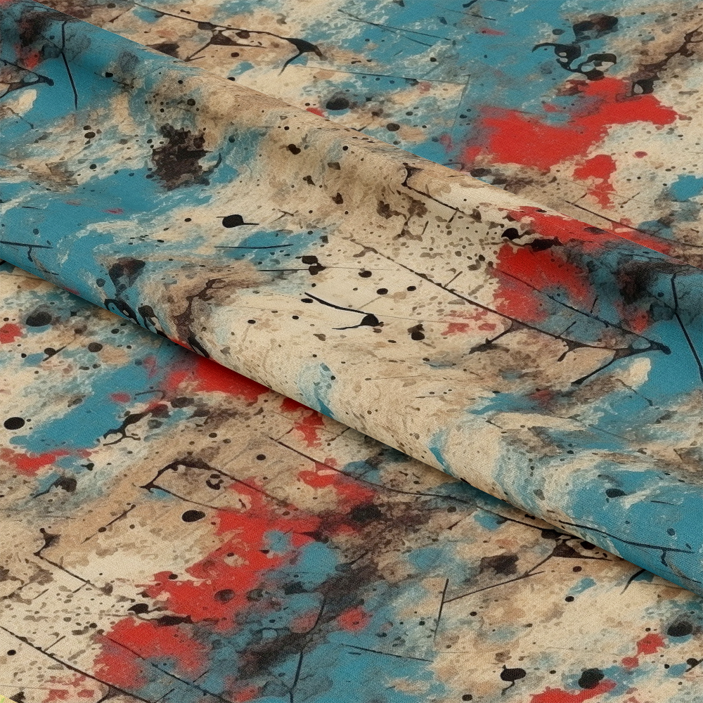 Grunge Dry Paint Texture Pattern 4 Quilting Cotton Fabric