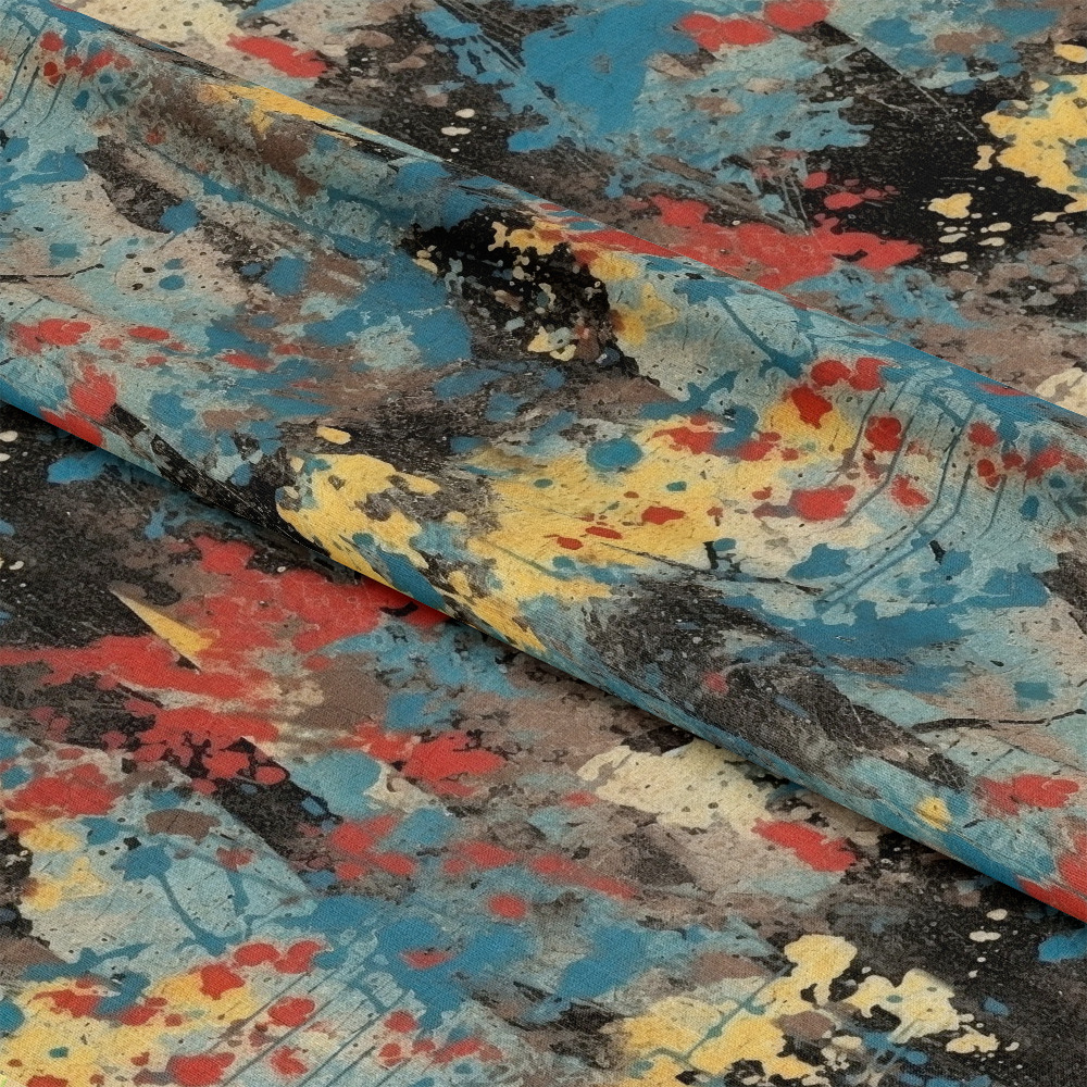 Grunge Dry Paint Texture Pattern 6 Quilting Cotton Fabric