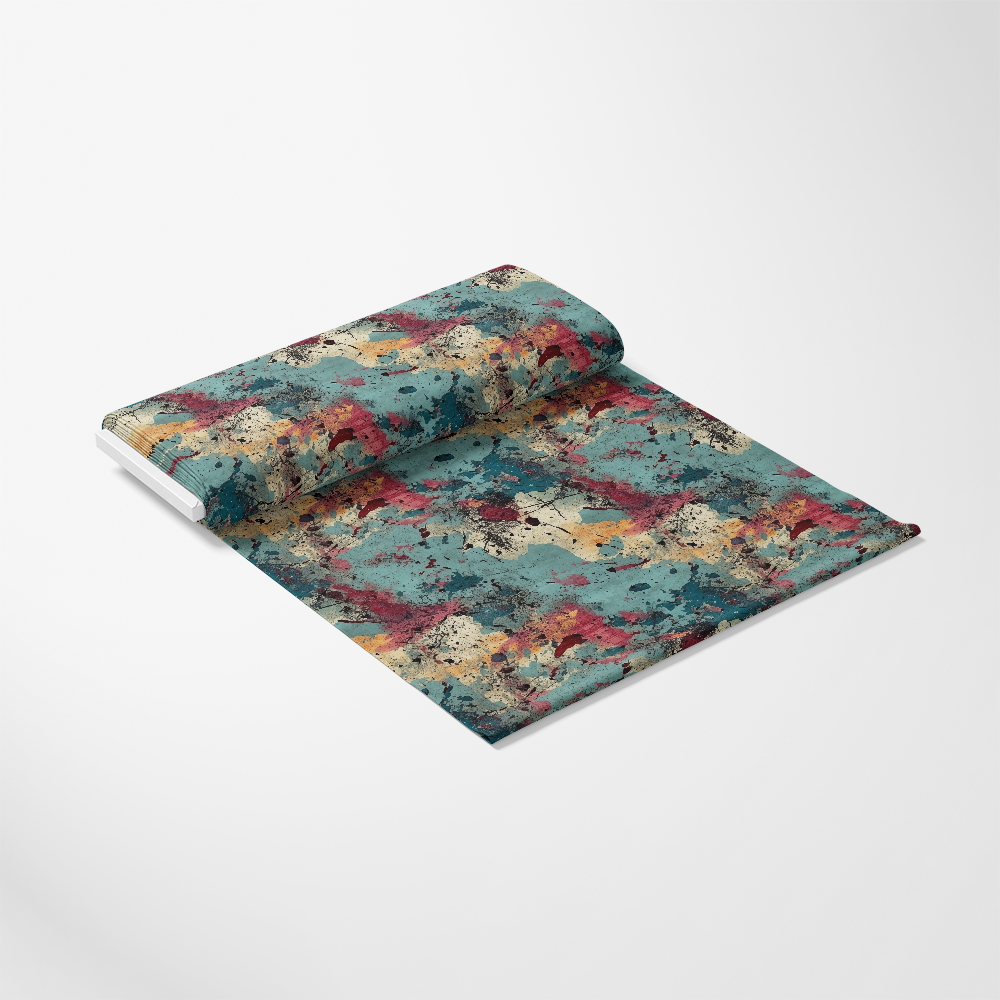 Grunge Dry Paint Texture Pattern 7 Quilting Cotton Fabric