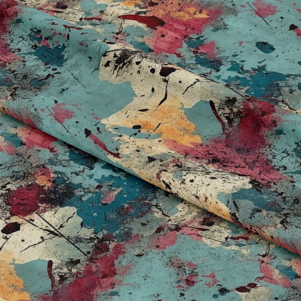 Grunge Dry Paint Texture Pattern 7 Quilting Cotton Fabric