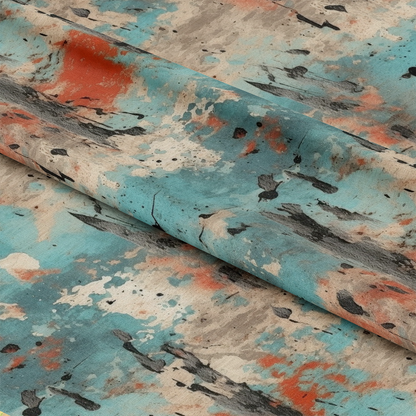 Grunge Dry Paint Texture Pattern 8 Quilting Cotton Fabric