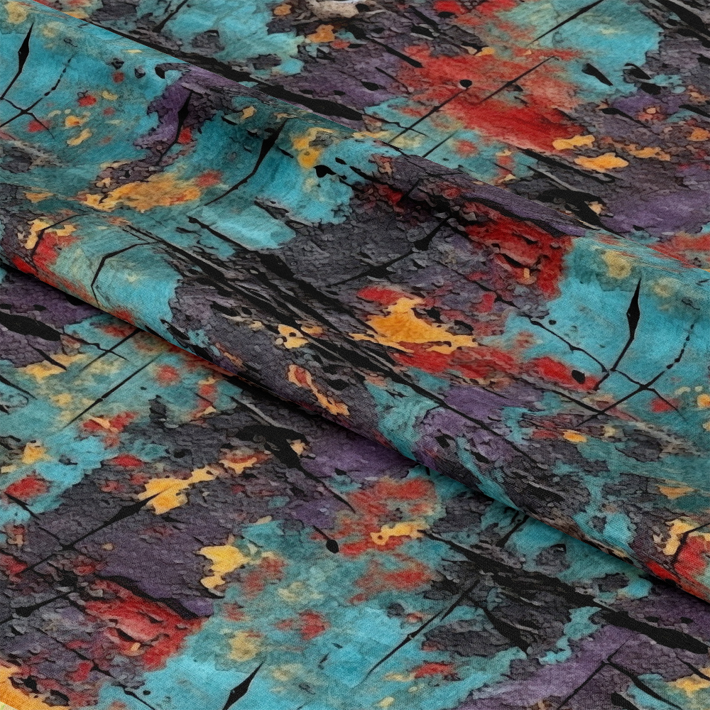 Grunge Dry Paint Texture Pattern 9 Quilting Cotton Fabric