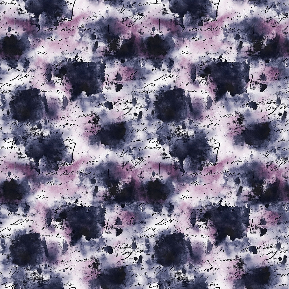 Inkwash Manuscript Pattern 10 Minky Fabric