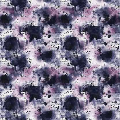 Inkwash Manuscript Pattern 10 Minky Fabric