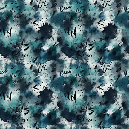 Inkwash Manuscript Pattern 6 Minky Fabric