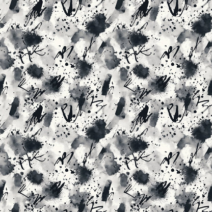 Inkwash Manuscript Pattern 8 Minky Fabric