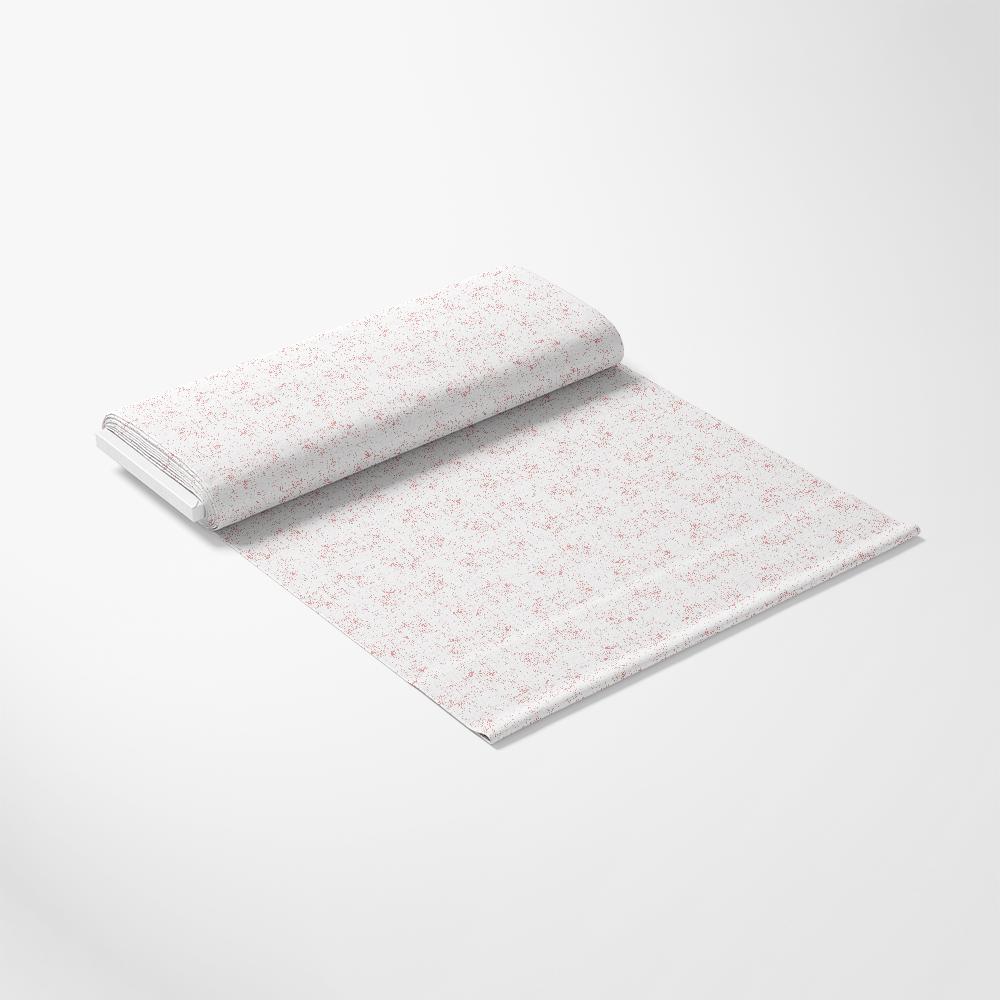 Grunge Peach Puff on White Quilting Cotton Fabric