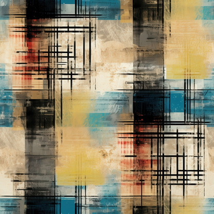 Weathered Tartan Pattern 10 Minky Fabric
