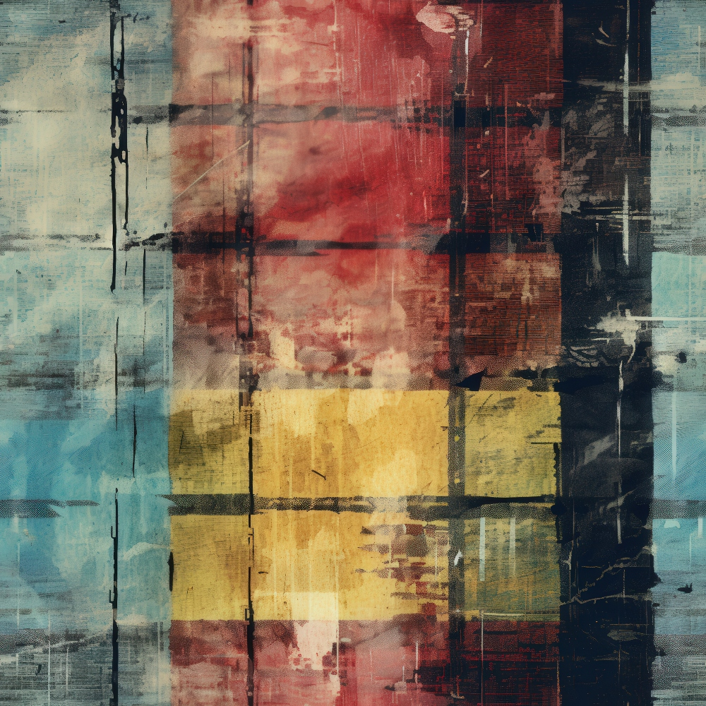 Weathered Tartan Pattern 11 Minky Fabric