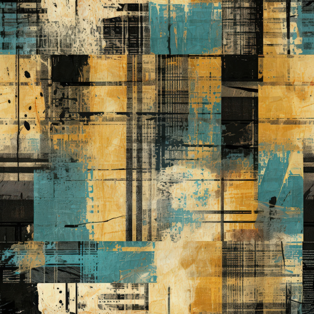 Weathered Tartan Pattern 12 Minky Fabric