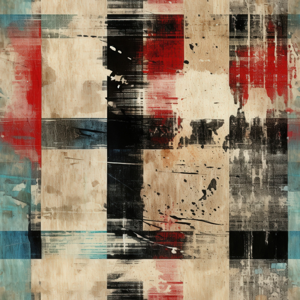 Weathered Tartan Pattern 2 Minky Fabric