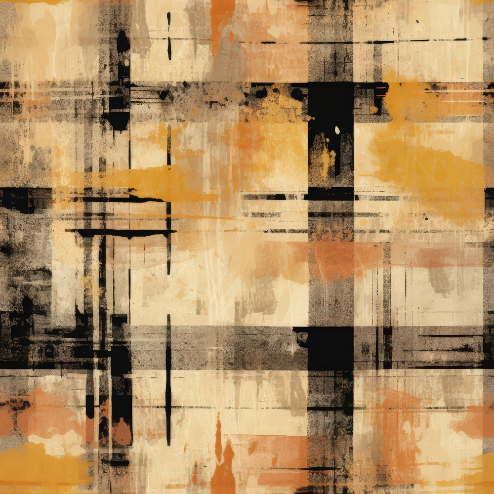 Weathered Tartan Pattern 4 Minky Fabric
