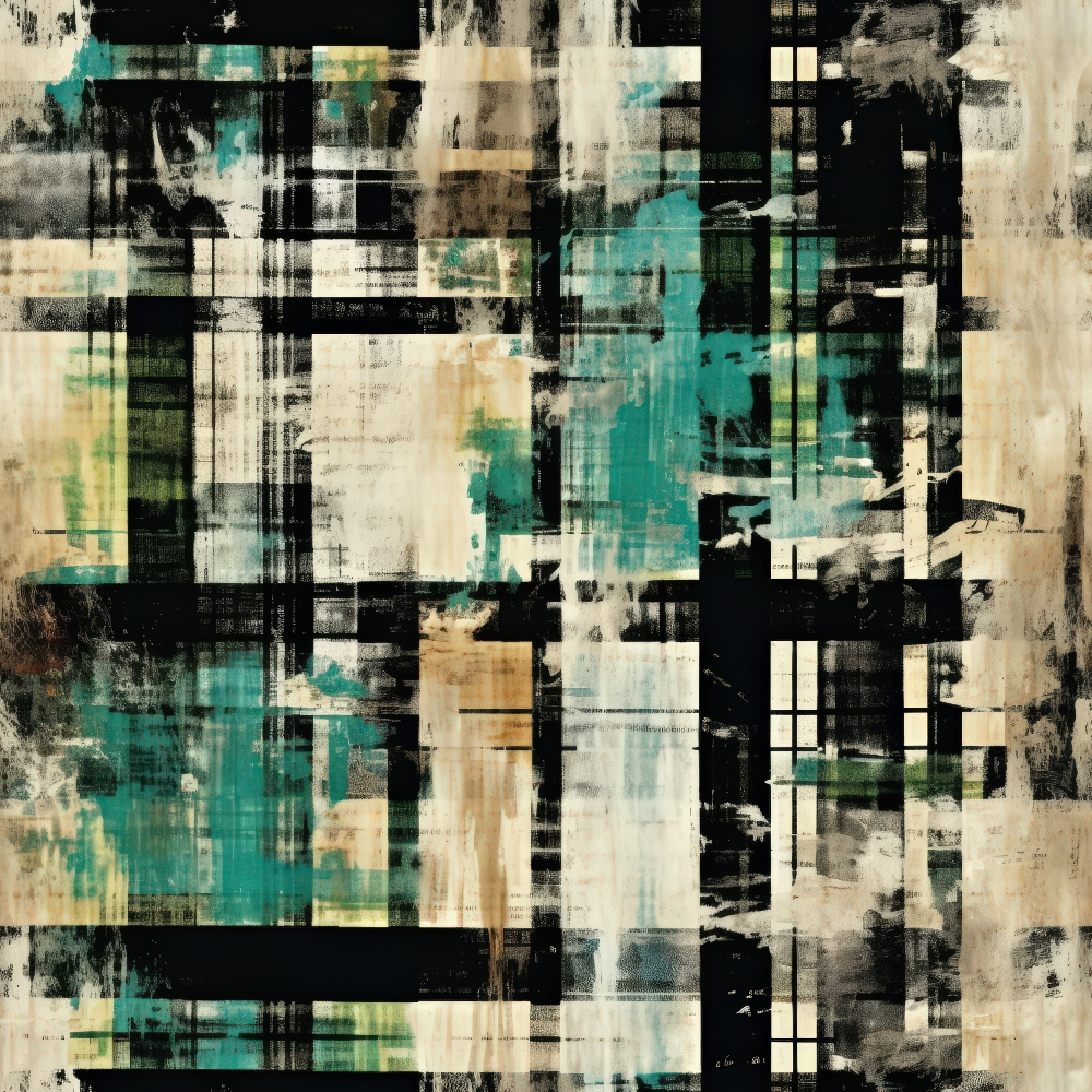 Weathered Tartan Pattern 5 Minky Fabric