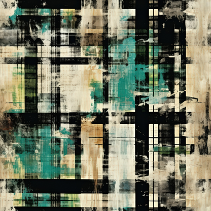 Weathered Tartan Pattern 5 Minky Fabric