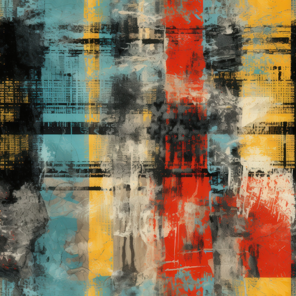 Weathered Tartan Pattern 9 Minky Fabric