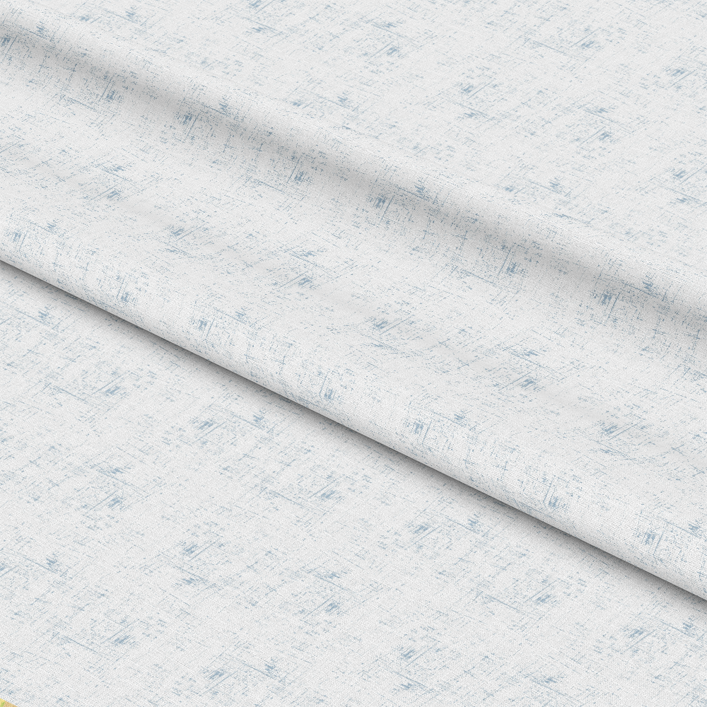 Grunge Spindle on White Quilting Cotton Fabric
