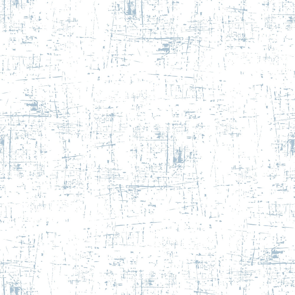 Grunge Spindle on White Minky Fabric