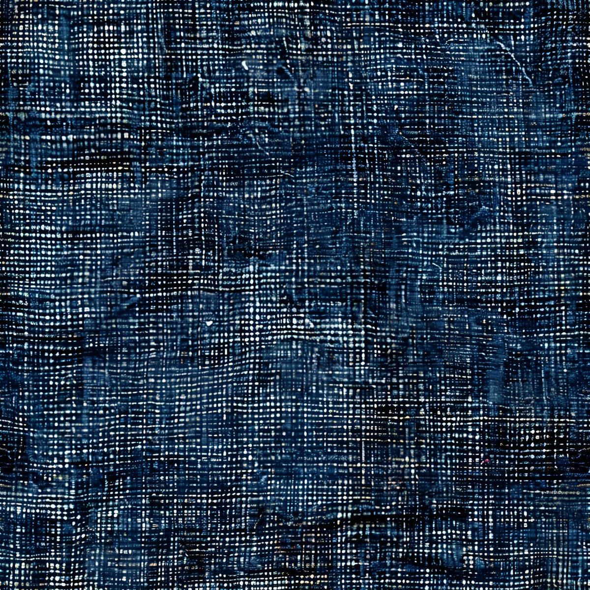 Indigo Weave Pattern 11 Minky Fabric