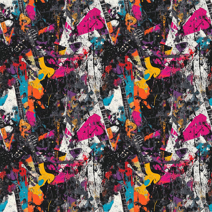 Punk Poster Riot Pattern 12 Minky Fabric