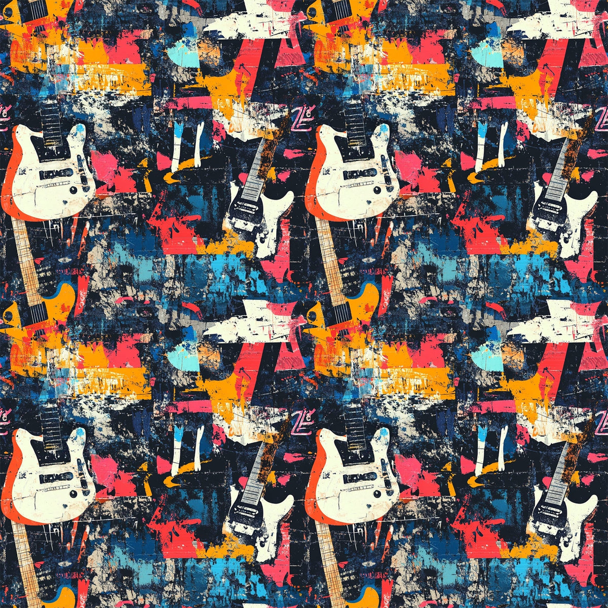 Punk Poster Riot Pattern 1 Minky Fabric