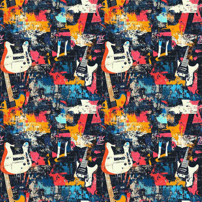 Punk Poster Riot Pattern 1 Minky Fabric