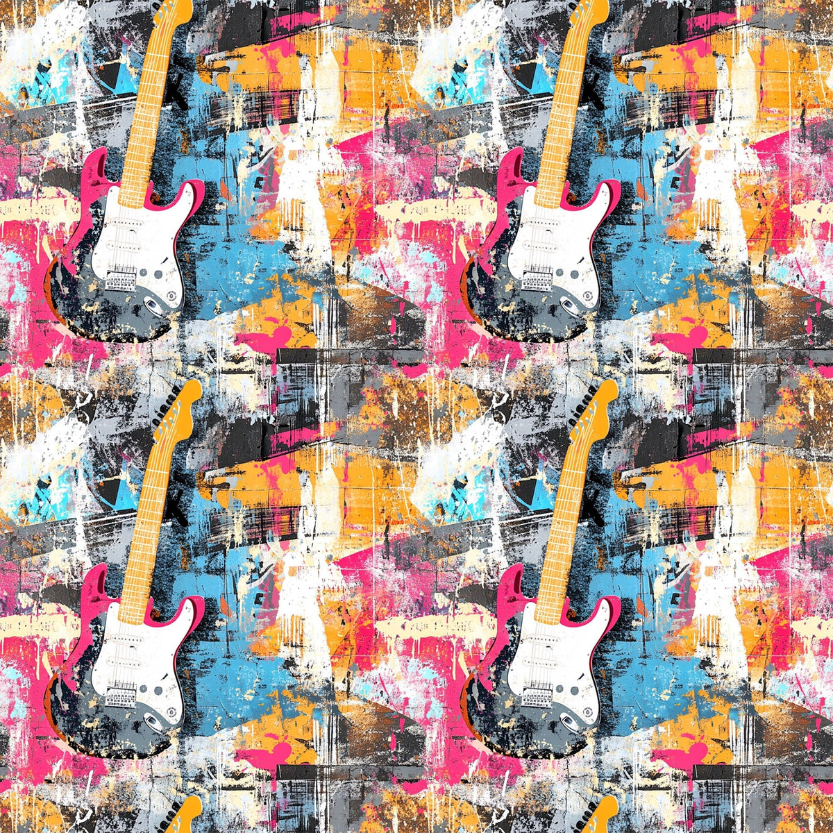 Punk Poster Riot Pattern 2 Minky Fabric
