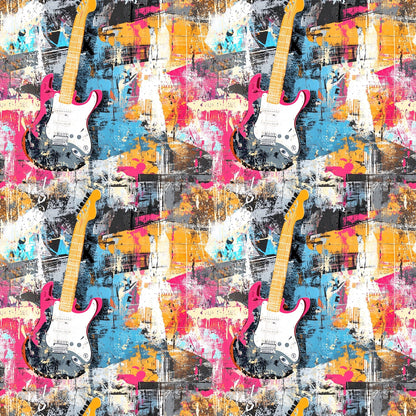 Punk Poster Riot Pattern 2 Minky Fabric