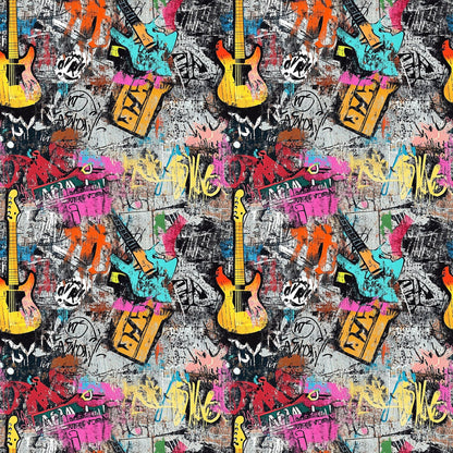 Punk Poster Riot Pattern 4 Minky Fabric