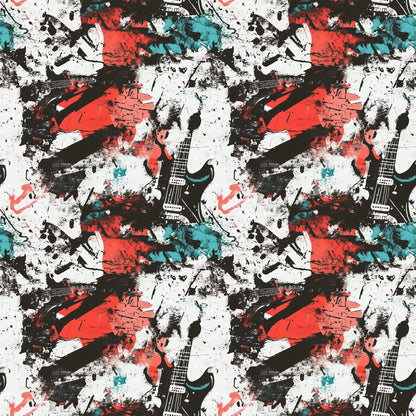 Punk Poster Riot Pattern 6 Minky Fabric