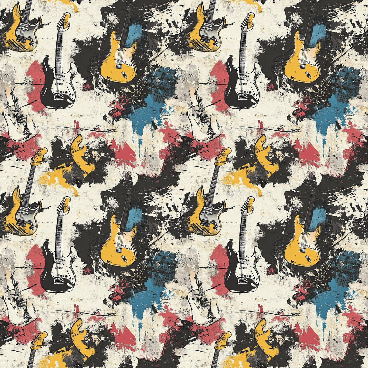 Punk Poster Riot Pattern 7 Minky Fabric