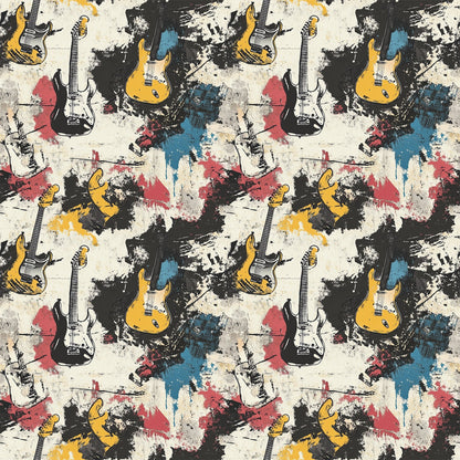 Punk Poster Riot Pattern 7 Minky Fabric
