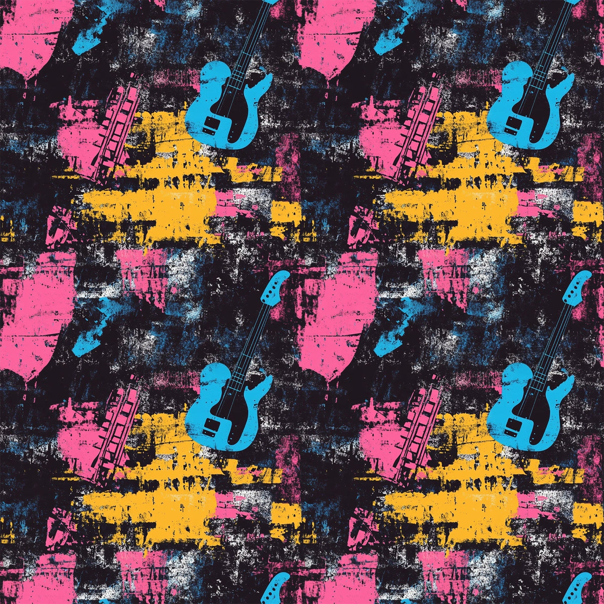 Punk Poster Riot Pattern 8 Minky Fabric