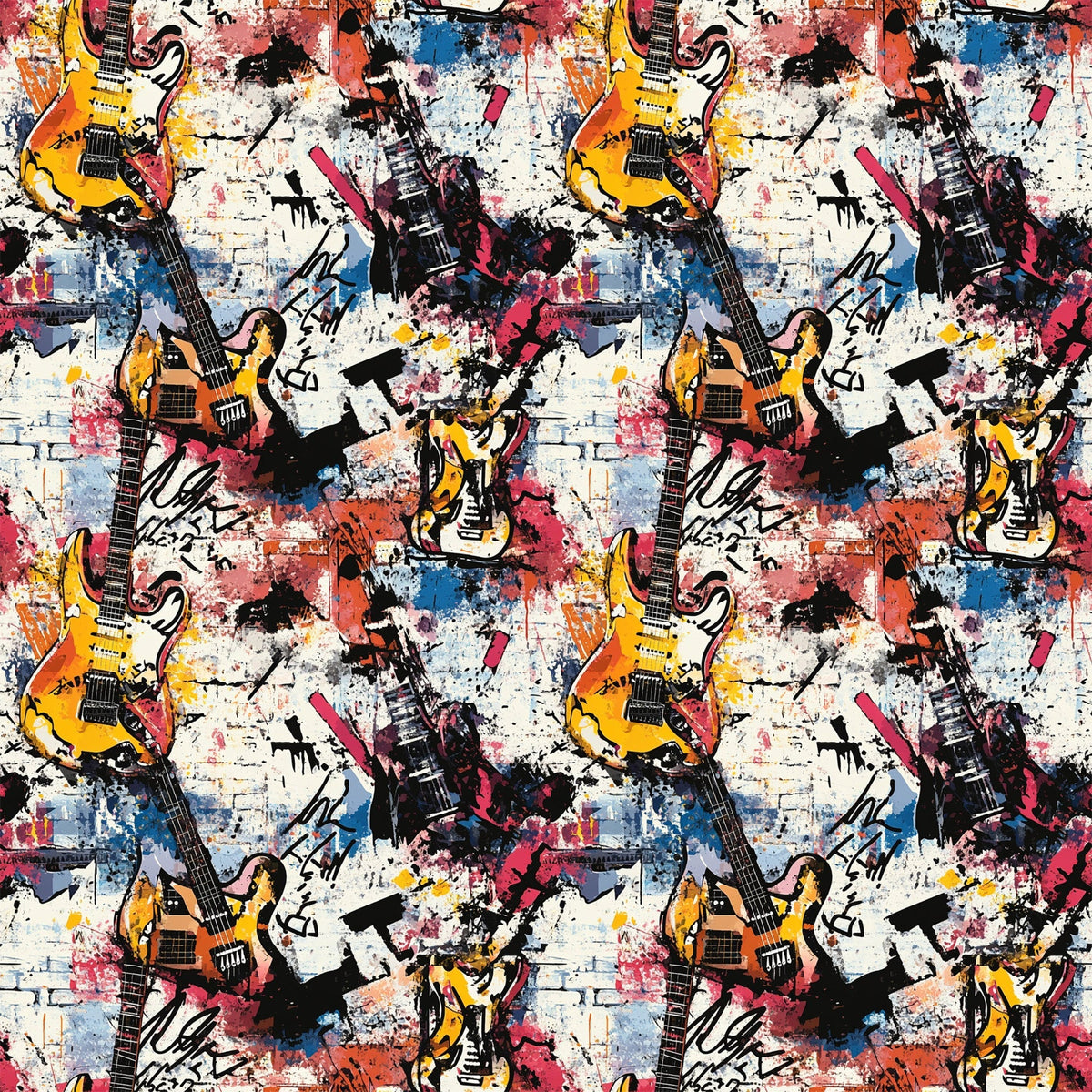Punk Poster Riot Pattern 9 Minky Fabric