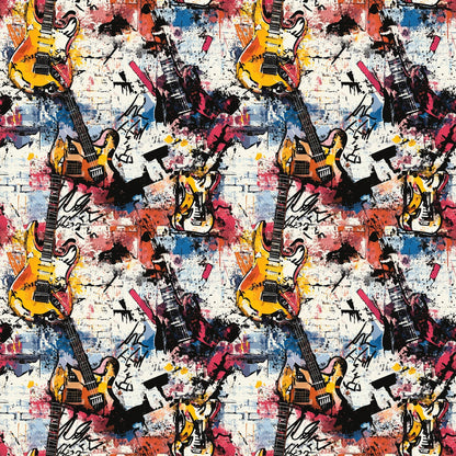 Punk Poster Riot Pattern 9 Minky Fabric