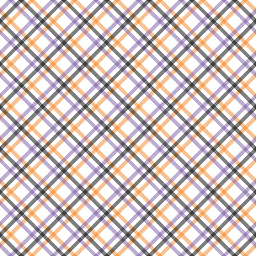 Spooky Plaids Pattern 11 Minky Fabric