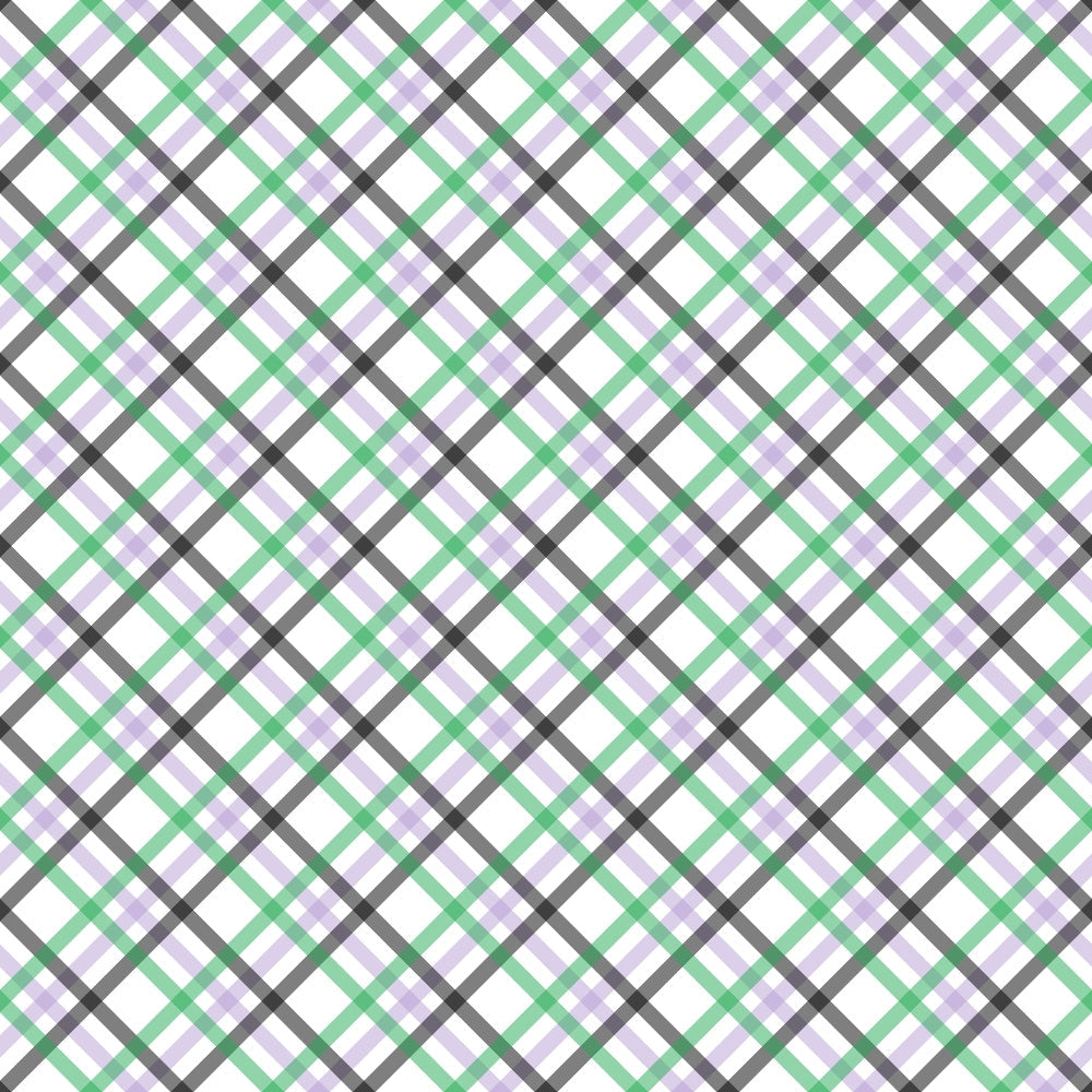 Spooky Plaids Pattern 4 Minky Fabric